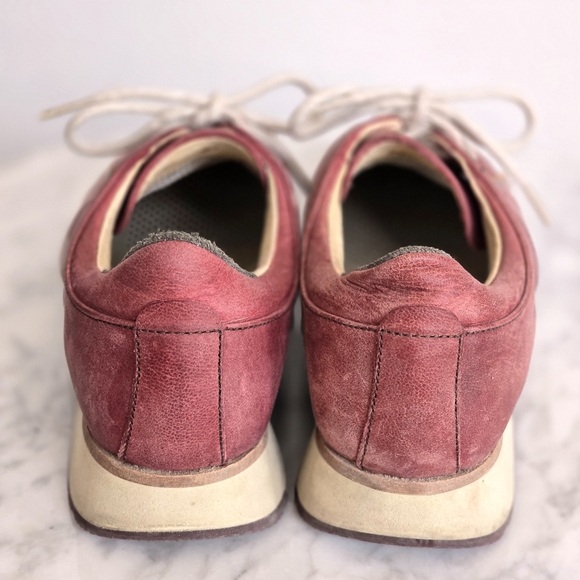 EL NATURALISTA Burgundy Leather Sneakers 37 Very Good Condition - Picture 4 of 9